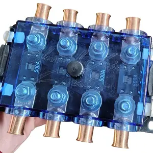 Blurred Vision Audio BV-4Mega Fuse Holder, Fuses & Lugs (Loaded)