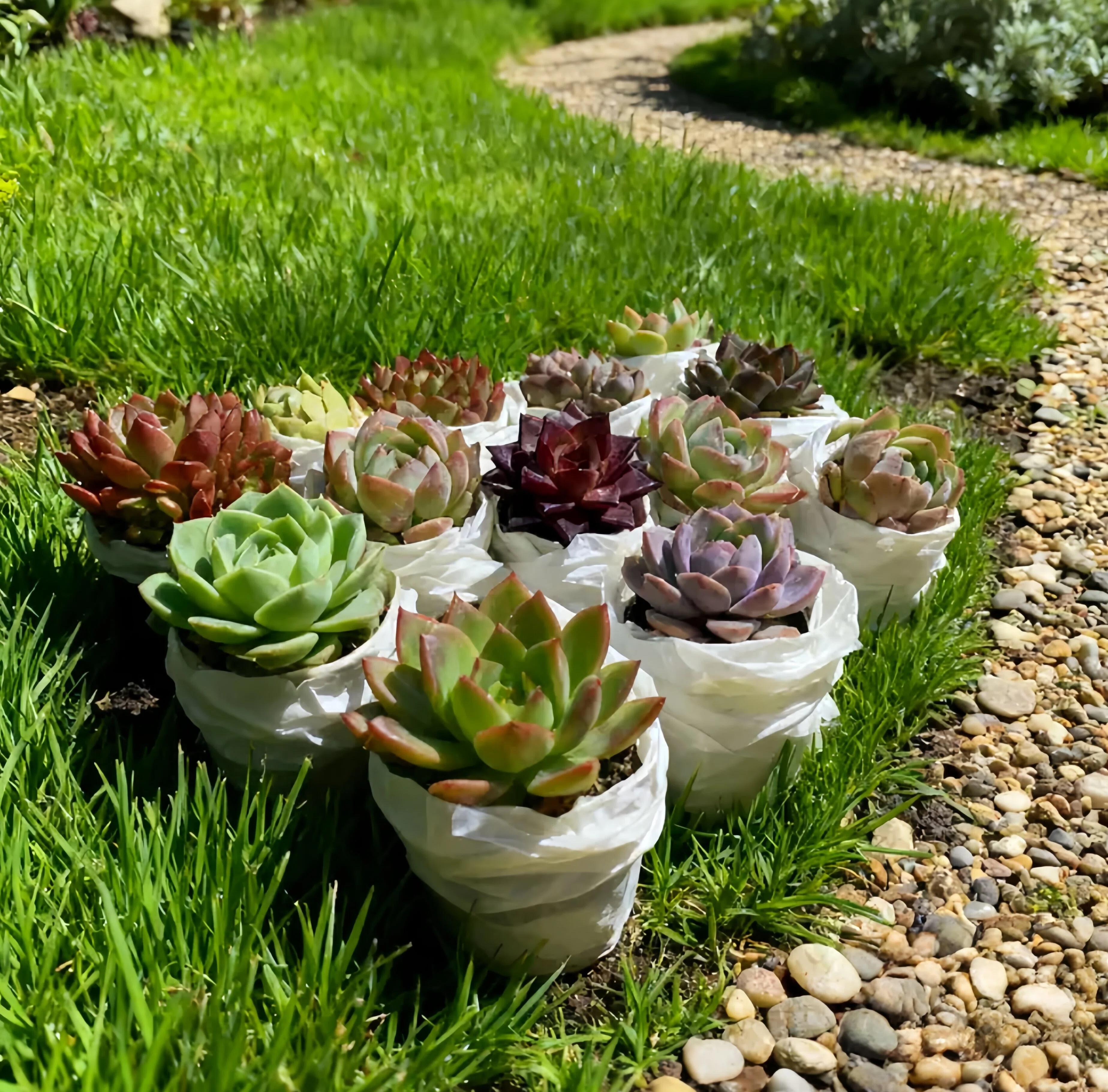 12/15 Pcs Mixed Live Succulents – Assorted Varieties, Random Bulk Succulents with Root Moisture Protection, for Garden, Indoor, Office Desk Decor – Gift Box, Idea for Mother's Day Hardy