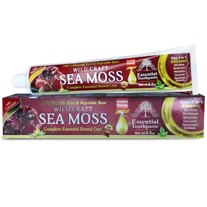 Essential Place Organic Toothpaste Sea Moss 5 in 1 Fluoride Free Herbal Formula with Sea Moss Mushroom Manjistha Curcumin Terminalia Chebula 6.5 oz Oral Care