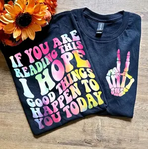 Cute I hope good things happen to you today popular positive good vibes trendy tshirt