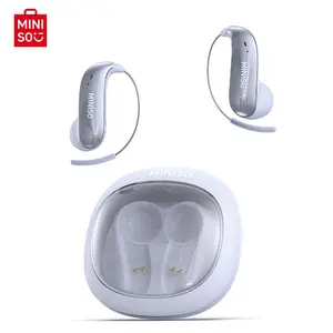 MINISO MS210 Wireless Earbuds Bluetooth Headphones with Zero Gravity Titan-Ohrhaken-Design, Sound, Wireless Earphones Headset Bluetooth 6.0, IPX5 Waterproof & Welding Resistant, Ideal for Travel & Electronic Gifts for Men Stereo Audio