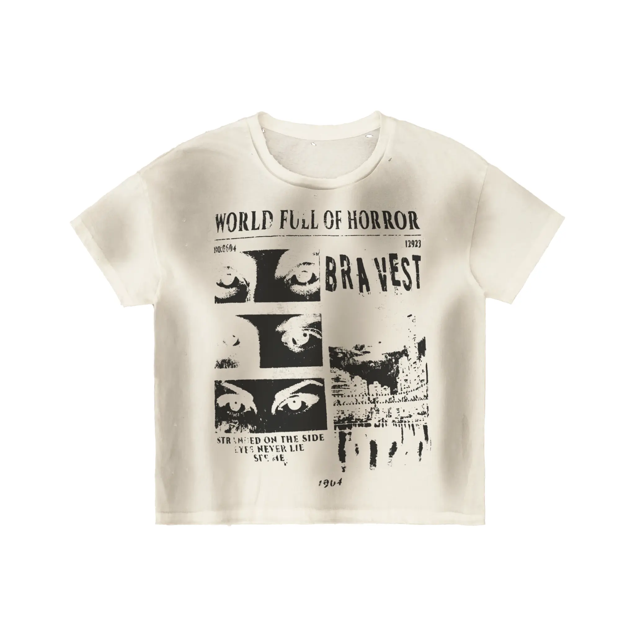 White Horrors Vintage Tee