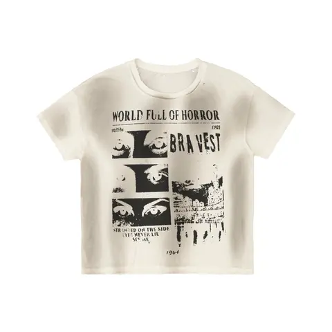 White Horrors Vintage Tee