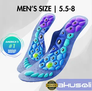 Height Increase Magnetic Insoles – Adjustable Lift Shoe Inserts with Massage Points, Support for Flat Feet, Shock Absorbent Footbed for All-Day Walking & Post-Workout Relief