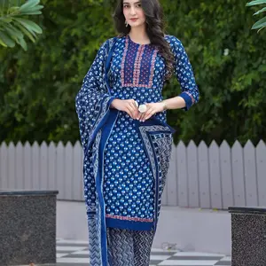 Pure cotton jaipur print suit