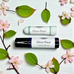 SINUS CLEAR ESSENTIAL OIL ROLL ON & INHALER-Stuffy nose, Cold Remedy, Breathing Relief, Eucalyptus Oil