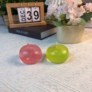 2pc Ice Sand Green Apple Stress Relief Toy, Relieve Anxiety, Slow Rebound, Party Gift, Festival Gift Creativity, Soft and Slowly Rising Stress Relief Toy - Cute Desktop Accessory for Office Workers, Desk Fidget