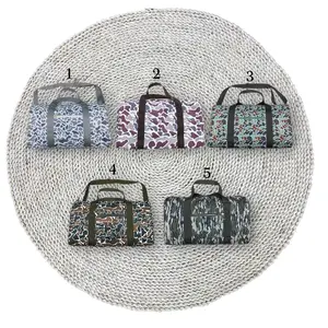 Adult Canvas Fabric Green Camouflage Gym Sports Hunting Duffels Travel Weekender Sports Packing Bags