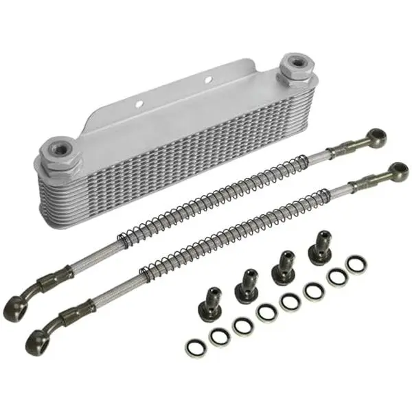 Motorcycle Engine Oil Cooler Cooling Radiator Hose Horizontal Engine Kit Replacement Part Universal for 150cc 160cc 200cc Dirt Pit Bike Offroad Taotao SSR Apollo Bosuer Xmoto Loncin Zongshen Lifan