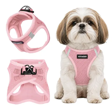 Voyager Step-In Air Dog Harness No Pull - Breathable All Weather Mesh, Lightweight Adjustable Vest for Small Medium Dogs - Reflective, Triple Security, Easy Step-In Design by Best Pet Supplies