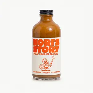 Nori's Story: The Umami Sauce - Rich Umami Flavor Infused with Sea Lettuce & Mushrooms, Mild Heat from Red Chili Peppers, 5 Calories, 9oz