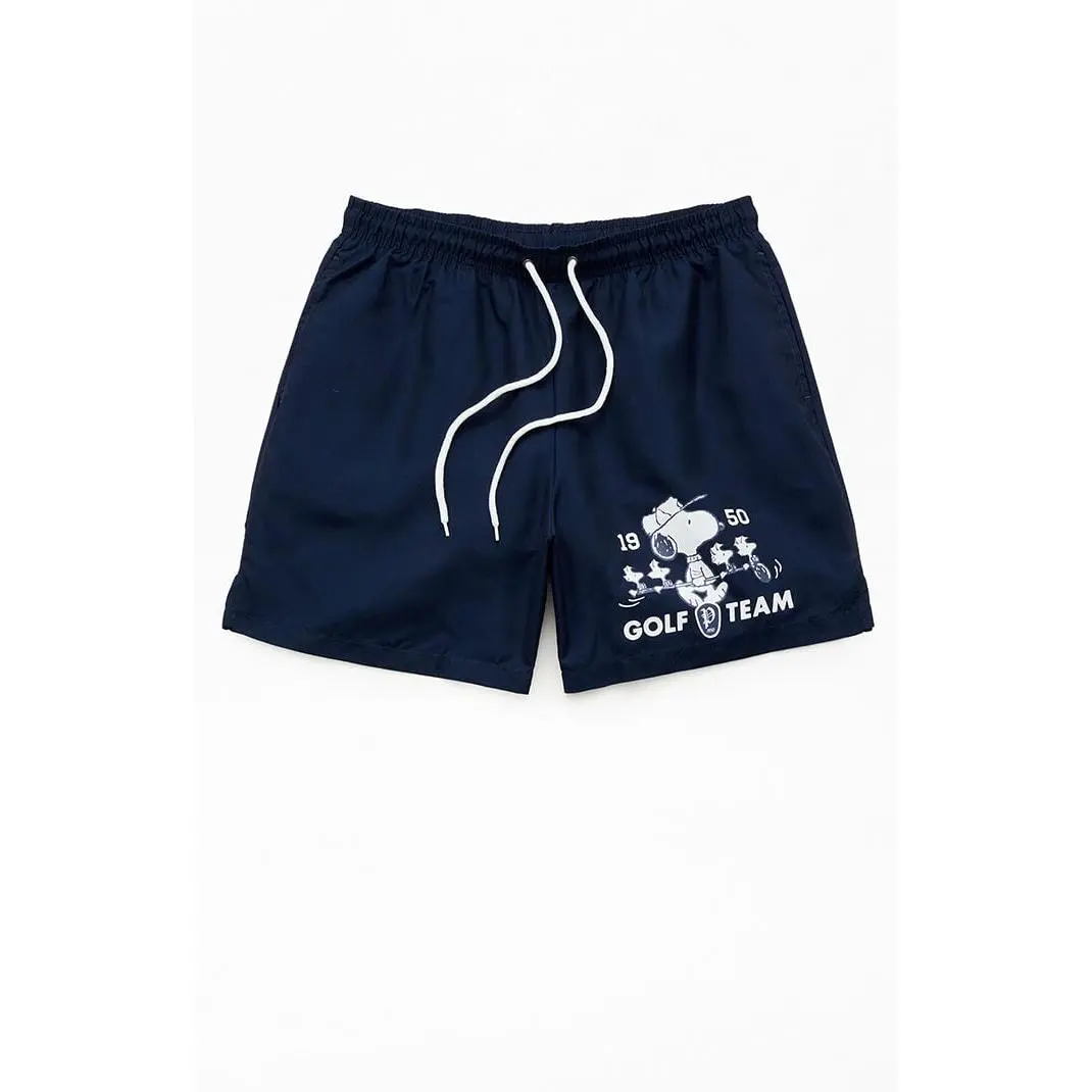 PacSun Men's Snoopy Golf 6" Swim Trunks