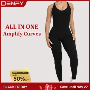 DENFY UNIFIED SCOOP BACK ALL IN ONE LONG Gymwear Women Workout Gym Sportswear Outdoor Sports Yoga