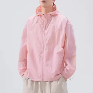 Ice Silk Thin Sun-protective clothing for men 2026 summer UPF50 UV protection breathable sun-protective jacket