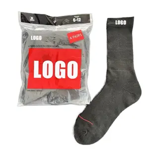 Men’s Crew Socks 4-Pack — Black Classic Mid-Calf Everyday Comfort Socks