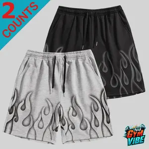 Men's 2 Pack Gym Athletic Shorts Drawstring Waist Pockets Breathable Lightweight Quick Dry Versatile Everyday Wear Workout Running Casual Office Outings Warm Weather Comfortable Stylish Fit Premium Quality High Quality Material