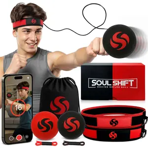 Boxing Reflex Ball | Dual Competition Set | 2 Adjustable Headbands + 2 Training Balls + App Included | Speed, Agility & Hand-Eye Coordination for Adults & Kids | MMA Training Equipment