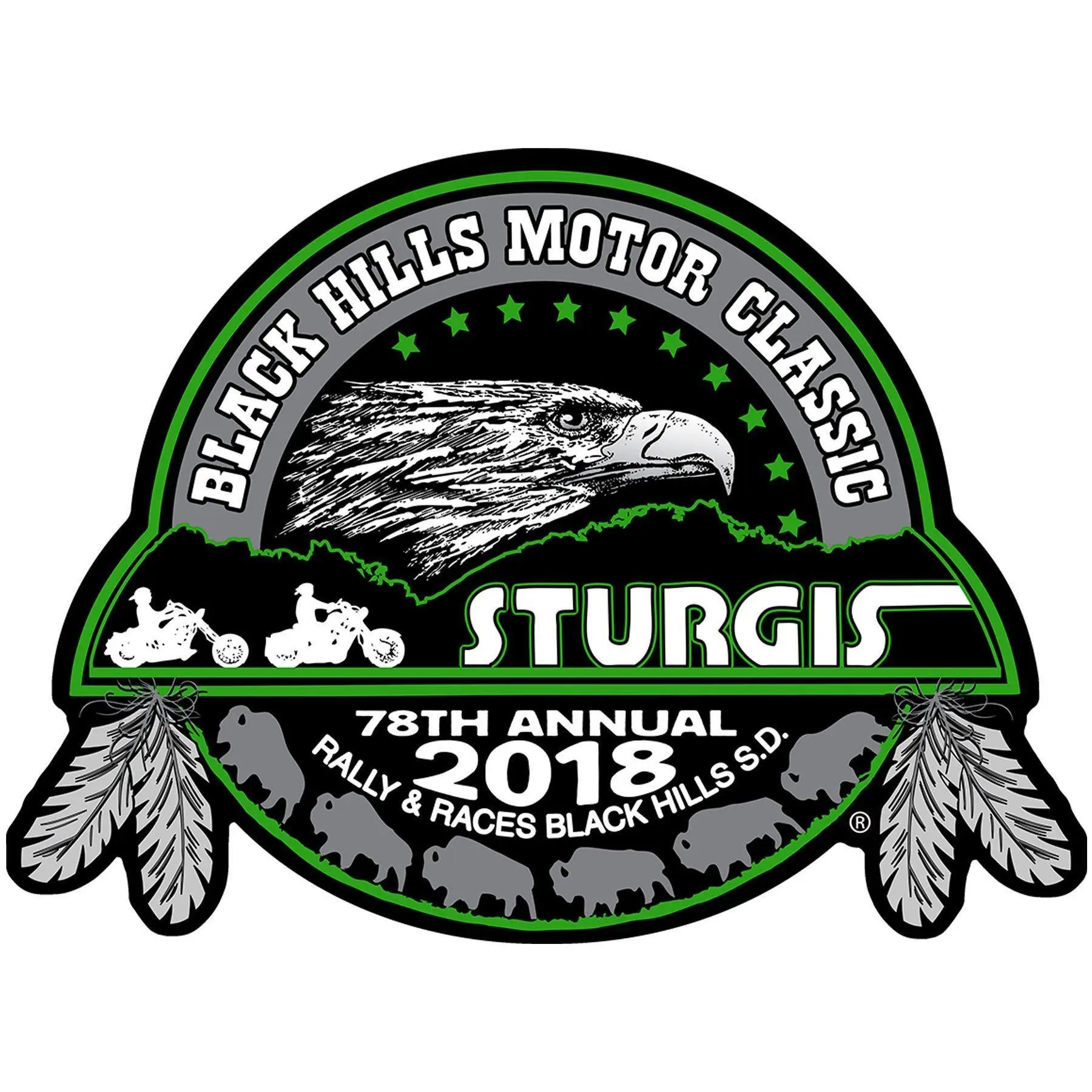 2018 Sturgis Rally 78th Anniversary Eagle Biker Rally Patch