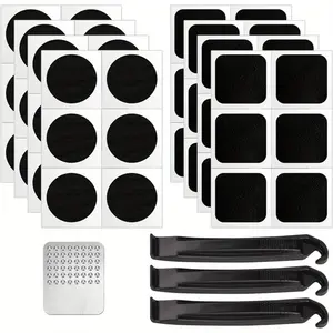 52 Pieces Bicycle Tire Repair Kit, Self Adhesive Bicycle Tire Repair Patches, Bicycle Tire Tire Repair Kit Bicycle Tire Repair Kit, for Racing and Mountain Bike Tires