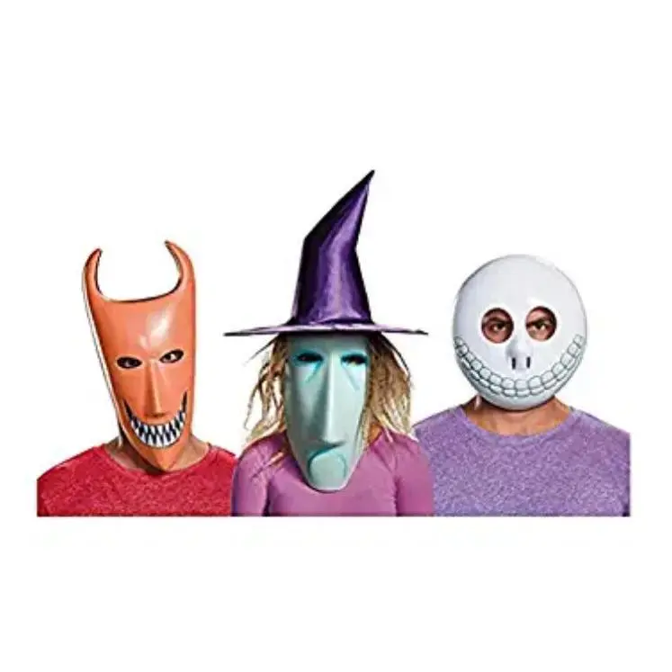 Lock Shock & Barrel Masks - Set of 3 - Nightmare Before Christmas Costume Accessories