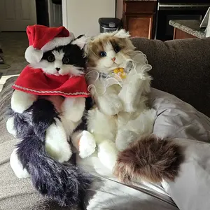 Product Review of 【TikTokShopBacktoSchool】Chongker Stylish Daypack Plush Cat Backpack - Realistic Stuffed Animal Fashion Accessory & Unique Gift for Cat Lovers - 1 Set Gift Wrap from C**y