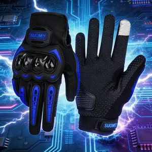 SUOMY Breathable Mesh Motorcycle Gloves Summer Men Women Touch Screen Motocross MTB Cycling Racing Gloves M-XXL