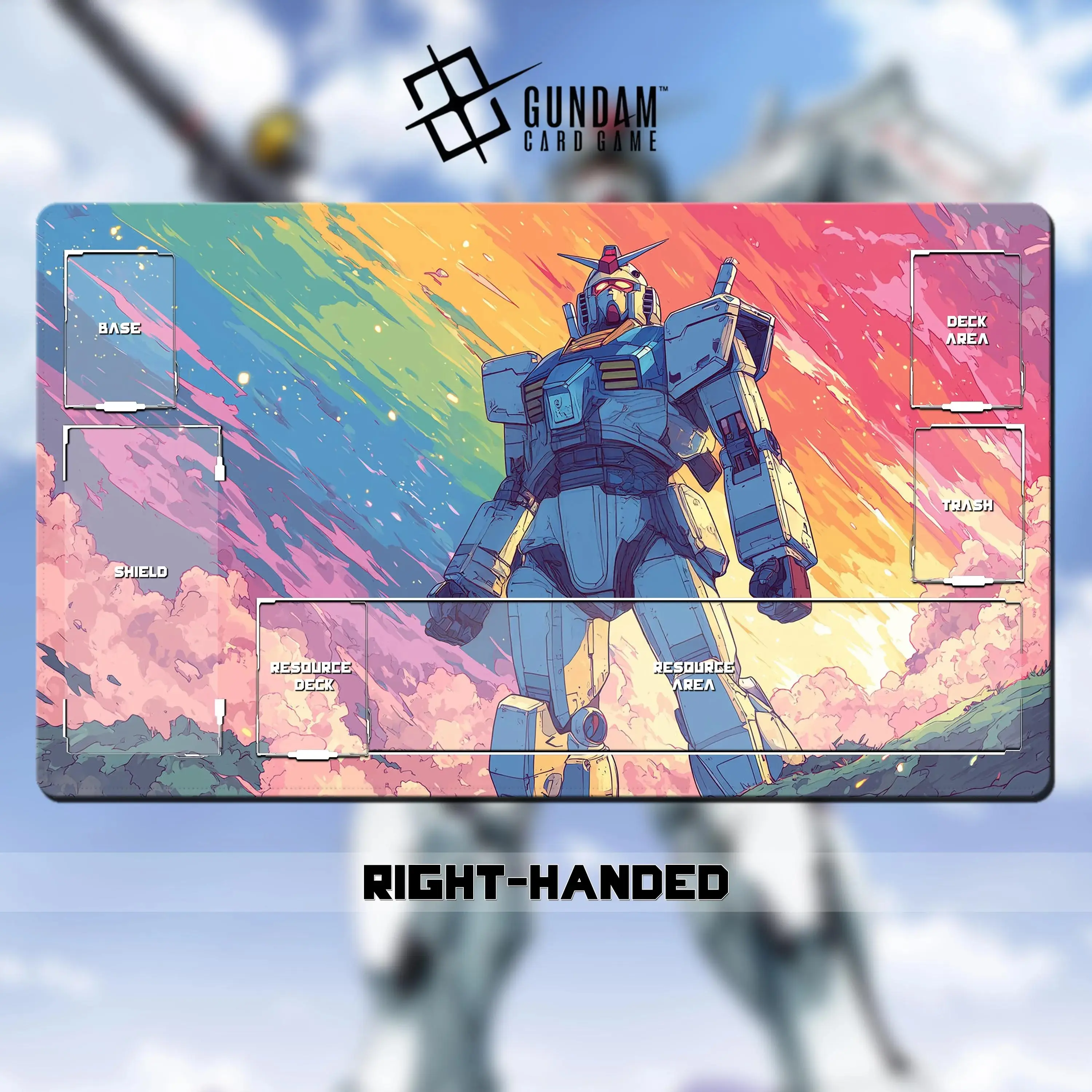 Gundam Art TCG Playmat, Desk Mat XXL Gaming Computer Pad