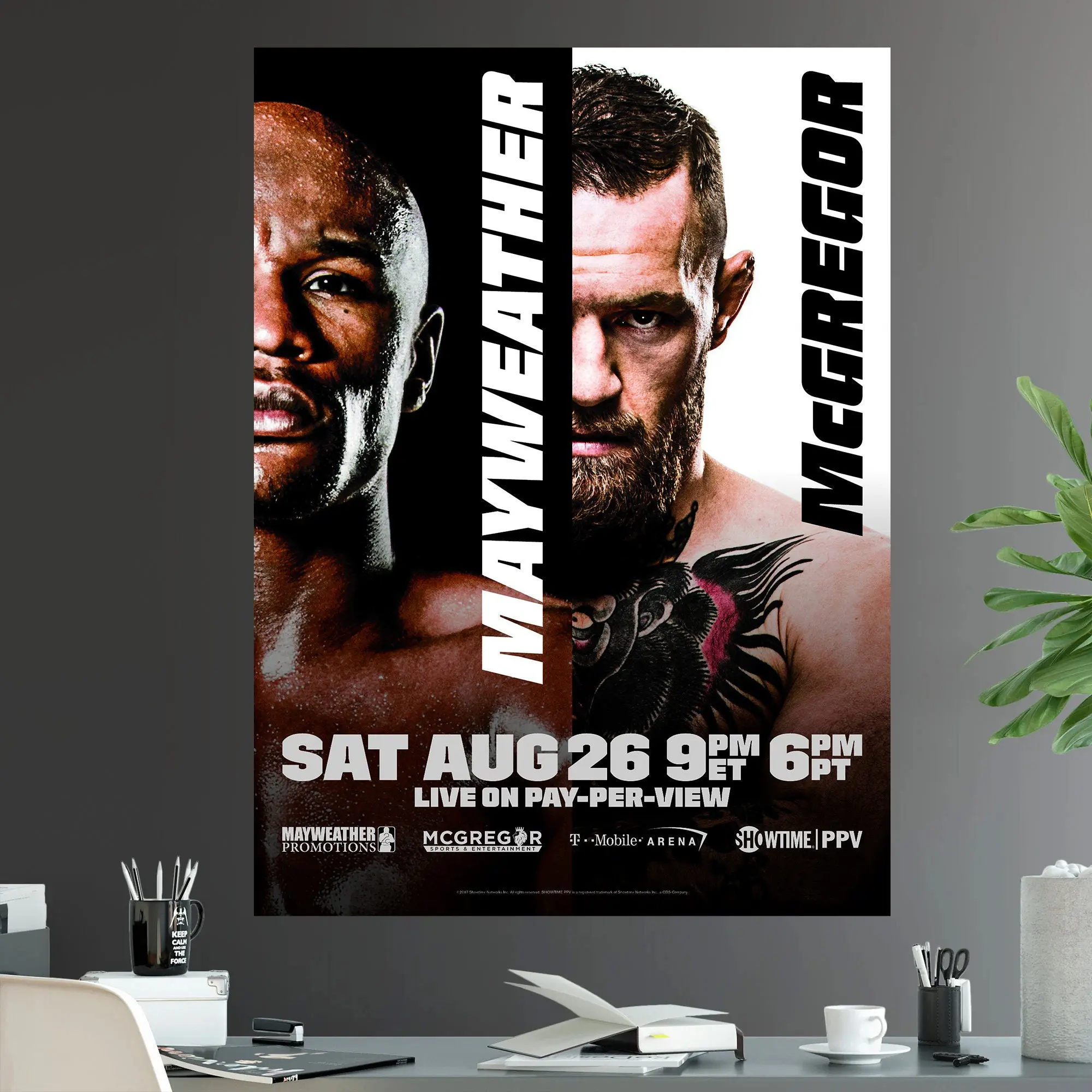 Floyd Money Mayweather Vs. Conor McGregor Undisputed Light Middleweight World Championship Battle Fight POSTER UNFRAMED  Print iconic boxing UFC