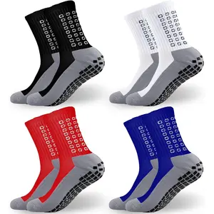 Men's Soccer Socks Grip Anti Slip Athletic Socks for Men Football Basketball Grip Pads Versatile Pairings...
