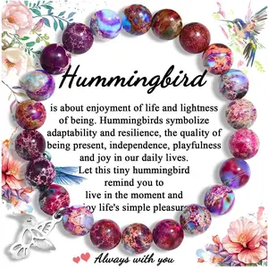 Hummingbird Gifts for Women, Inspirational Hummingbird Bracelet  Gifts, Christmas Birthday  Gifts for Her Women  Sisters Mom