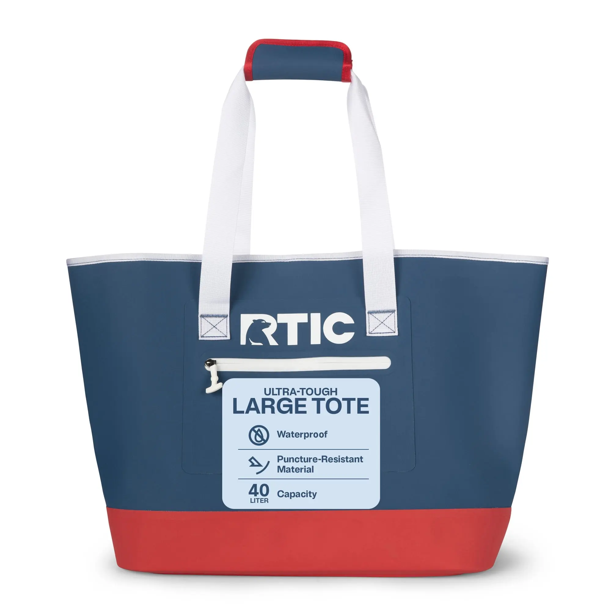 RTIC Ultra-Tough Tote Bag, 40 Ltr Fully Waterproof Bag, Patriot