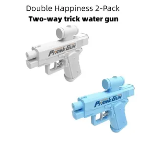 PrankGun Double Happiness 2-Pack Two-way Trick Water Gun Creative Double-sided Reverse Water Spray Mini Toy for Couples Party Favors，A trick water gun suitable for Halloween, a water gun that can shoot scripts