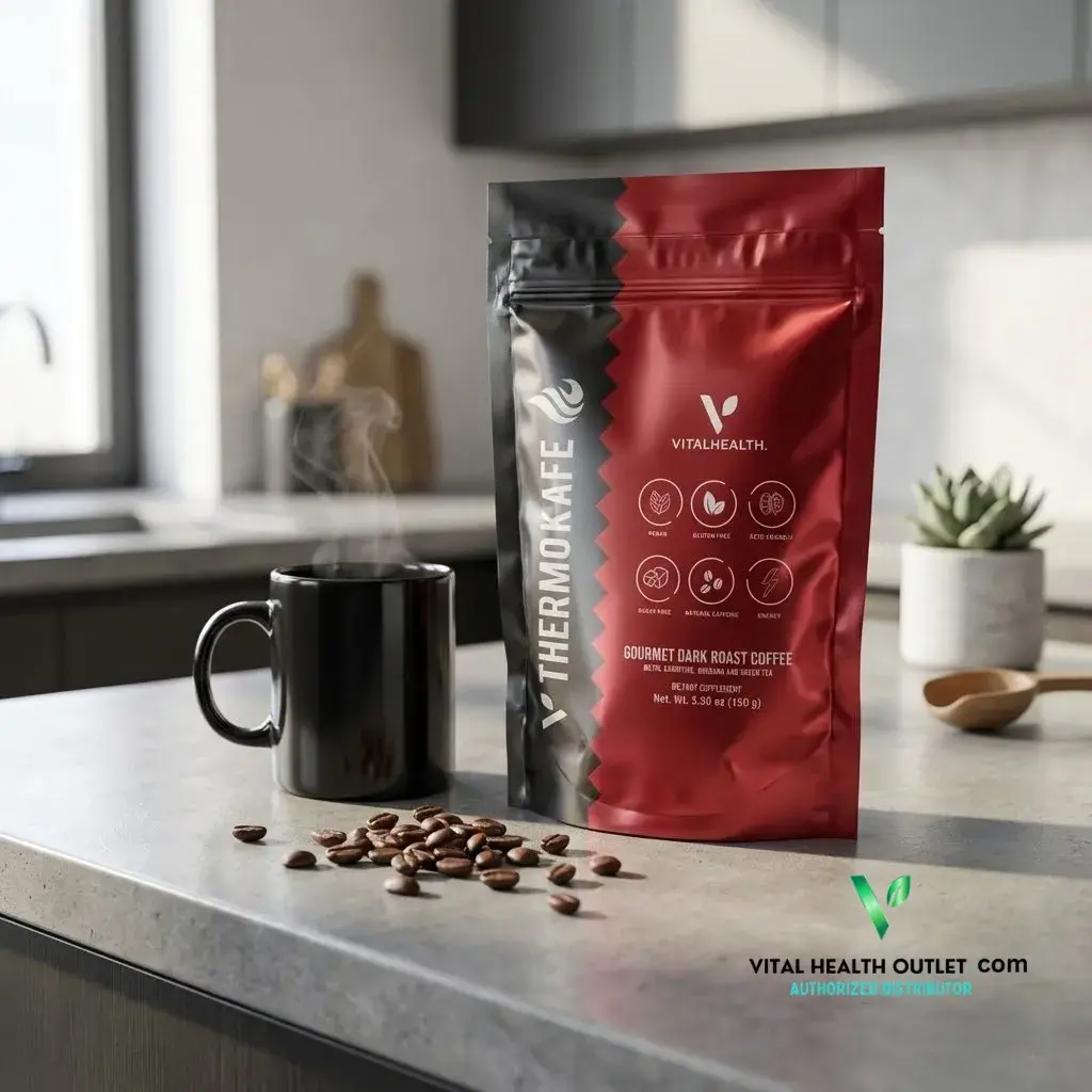 VitalHealth V-THERMOCAFE Coffee Gourmet Dark Roast with L-Carnitine Guarana & Green Tea Natural Energy Boost 5.30 oz - TikTok Shop VitalHealth V-THERMOCAFE Coffee Gourmet Dark Roast with L-Carnitine Guarana & Green Tea Natural Energy Boost 5.30 oz - TikTok Shop
