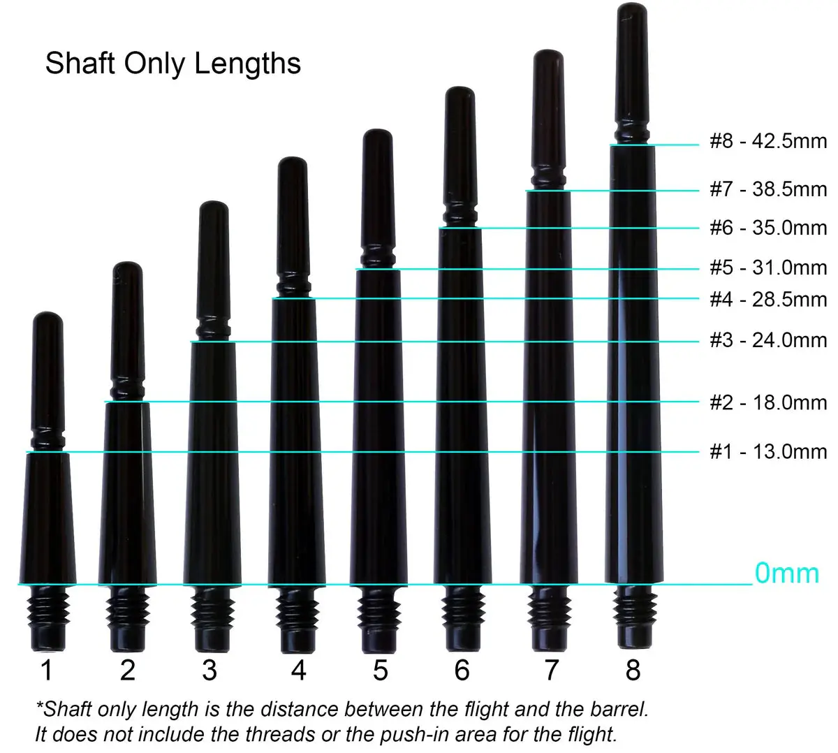 Locked Polycarbonate Dart Shafts with a Matte Flat Top and Secure Locking System, Enhanced Strength for Fit Flight Darts, Dart Flights