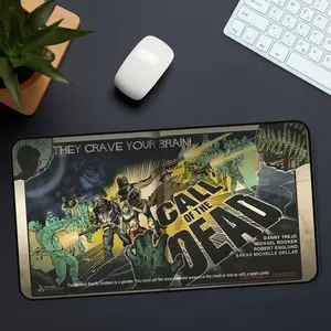 Call Of The Dead Loading Screen Desk Mat, Call of Duty Zombies Desk Mats, High-Resolution Art, Black Ops-Inspired Design Gaming Accessories, Nostalgia Gamer Gift for Him