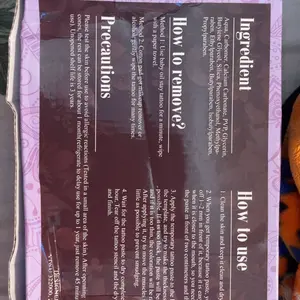 Tattoo Set Hand-Painted Paste Set Tattoo Paste Plant Temporary Hand-Painted Waterproof Body Paint Tattoo Cones