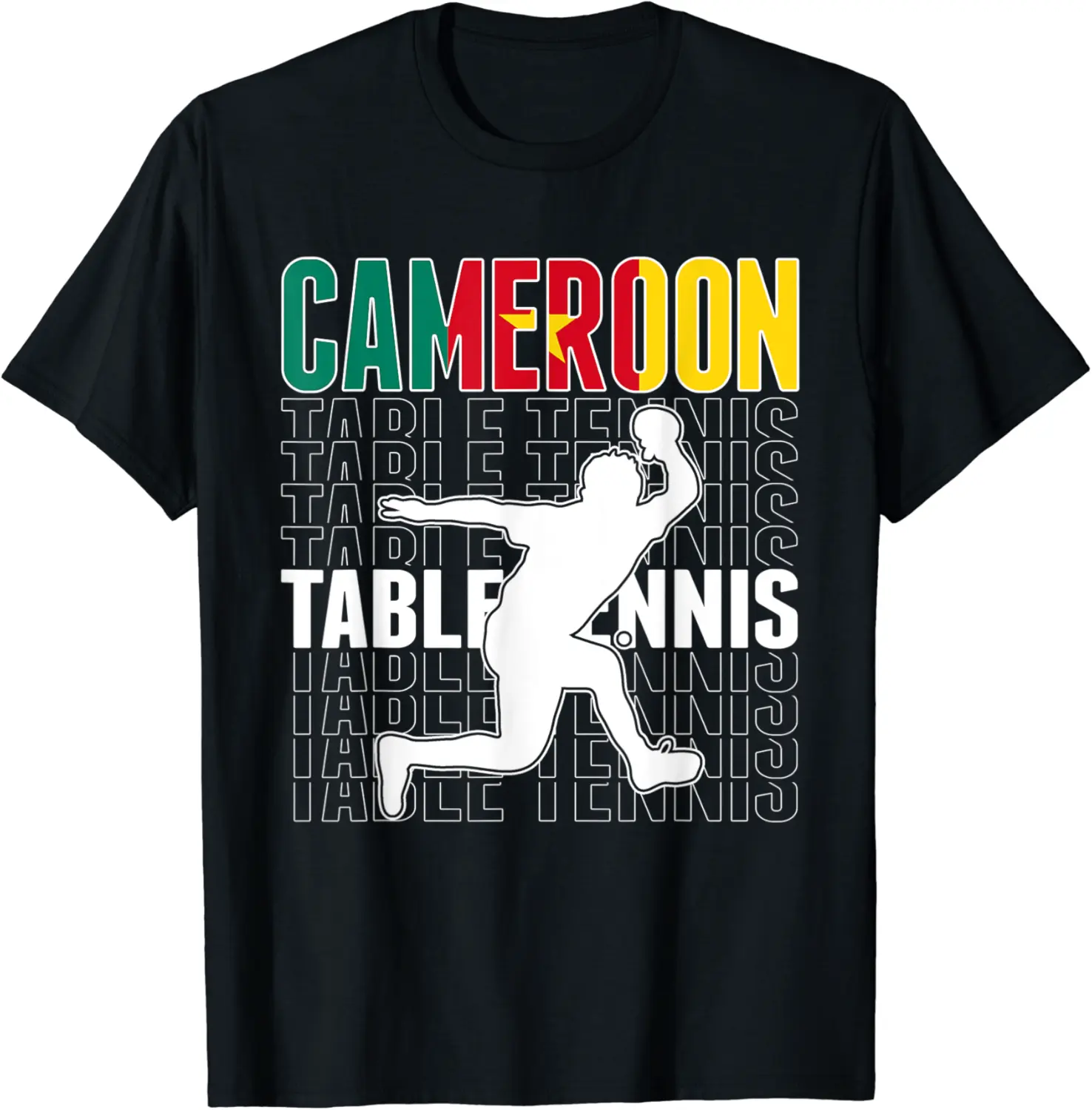 Cameroon Table Tennis Lovers Jersey Cameroonian Ping Pong T-Shirt - Dilpreetka Shop 69B0BKQG3H5P
