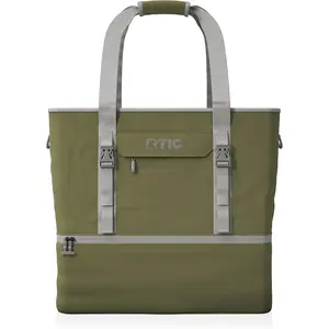 RTIC 2-in-1 Chillout Bag Soft Insulated Cooler Tote, Portable, for Lunch, Beach, Travel, Drink, Beverage, Car, Camping, Picnic, 24-Can Capacity,