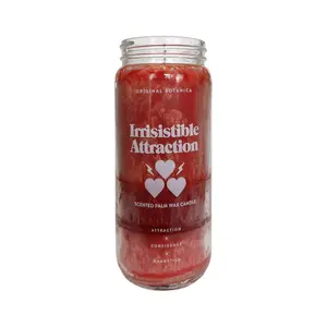 Irresistible Attraction Intention Scented Clean Burning Palm Wax Candle for Love and Attraction