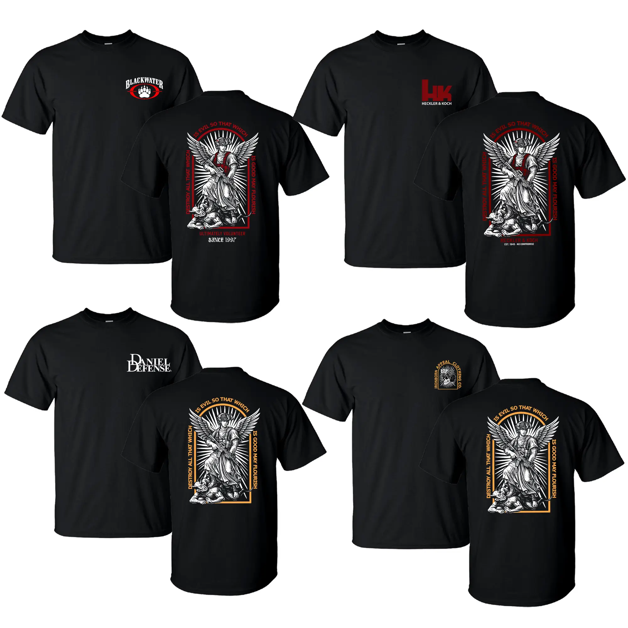 [COLLECTION] Saint Michael T-Shirt/Hoodie Casual 100% Cotton, Army Military Menswear, Gun Shirt Tactical Gear, Veteran Shirt, Good Graphic Shirt, Made In USA.