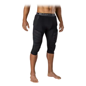 McDavid Rival 7-Pad ¾ Tight with High-Density Thigh Pads for Football & Lacrosse - Male Compression Gear