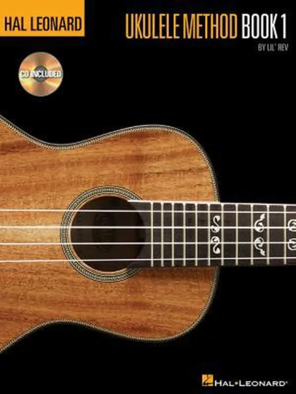 USED Book - Hal Leonard Ukulele Method Book 1 Book/Online Audio [With CD] by Lil' Rev (Paperback) - english