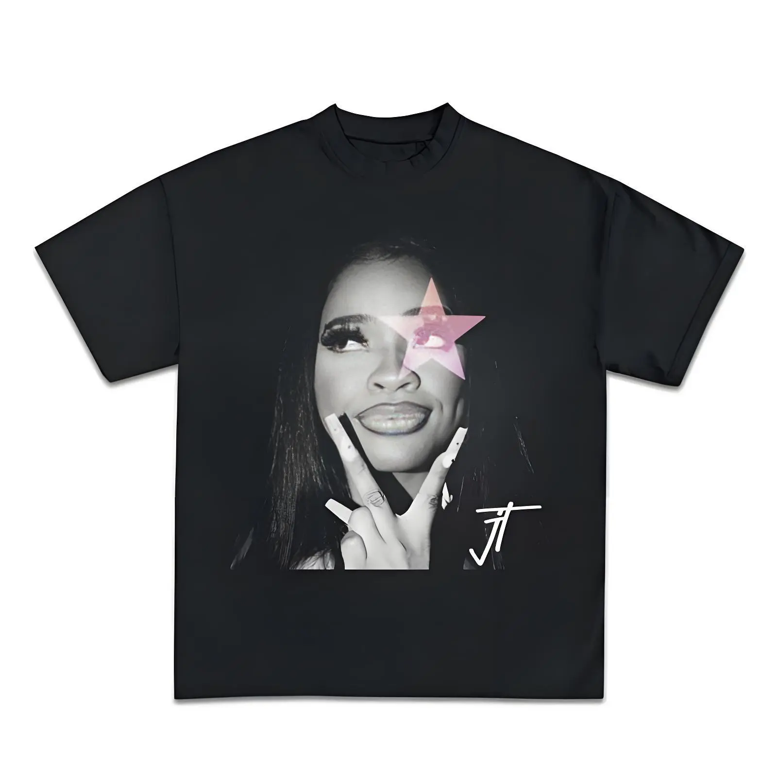 Women's Graphic T-Shirt, Soft Cotton Streetwear Top with Round Neck, Comfortable Short-Sleeve for Everyday Casual Wear