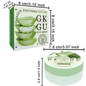 60pcs Aloe Vera + Collagen Eye Serum Cream Under Eye Patches - & Firming Moisturizing Eye Mask for Dark Circles, Puffiness, and Fine Lines - Fragrance-Free, All Light Beige Types, Gel Packaging, Skincare, Sleek Packaging, Natural Ingredient Design