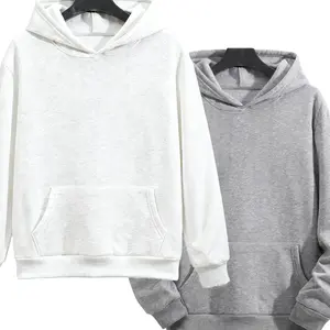 New Hooded Sweatshirt for Men, Solid Color Basic Fleece Pullover, Couple’s Outfit, Comfortable Running Jacket for Spring and Autumn, Kangaroo Pocket, Casual Outdoor Sports Travel Essential