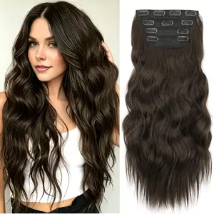 Plodon 100% Premium  Hair Topper for Women - 20 Inch Wavy Clip-In Synthetic Hairpiece , Natural Volume, Your Daily Confidence Boost Clip In Wig