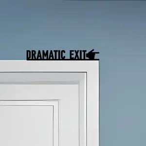 Dramatic Wooden Door Frame Decor, 30x6cm Creative Door Art, Corner Decoration for Room Doors, Front Door, Home, Bathroom, Bedroom, Wood Design