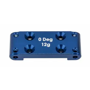 Team Associated RC10B6.4 Blue Aluminum 0 Degree Front Bulkhead ASC91987