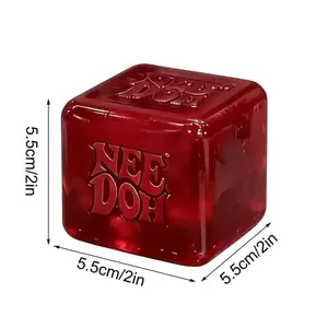 NeeDoh Nice Stress Cube - Ice Cube Stress Ball gift for Adults Stress Relief | Best-Selling Super Solid Sensory Office Toy