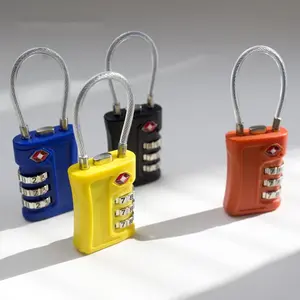 3-digit Combination Padlock, Durable Alloy Body Keyless Lock, Portable Lock for Gym Locker, Golf Bag and Suitcase, Luggage Lock